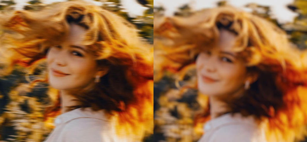 Motion blur vs lens blur comparison