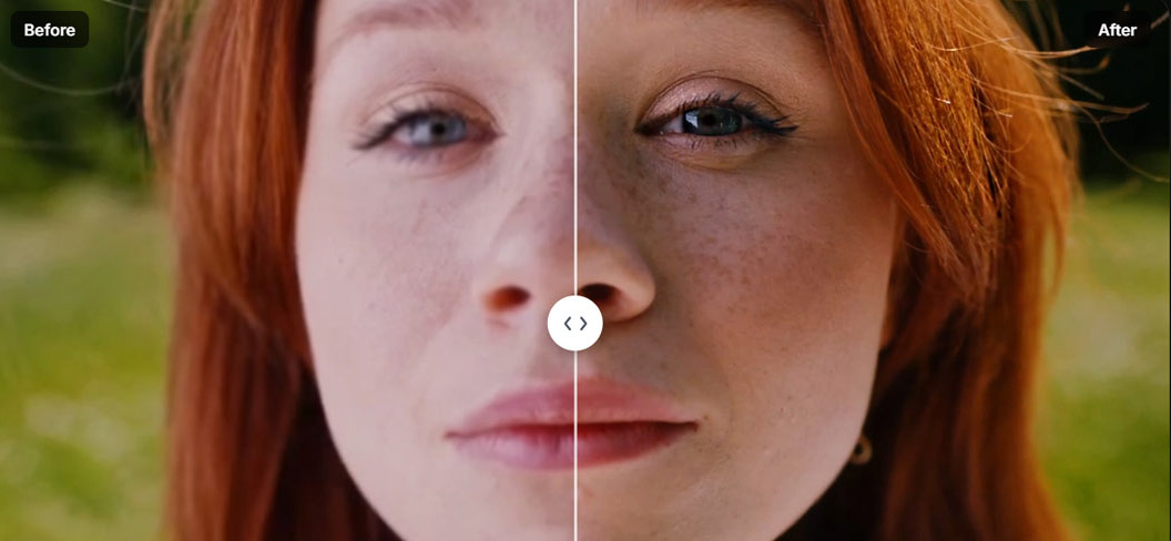 Face recovery before and after